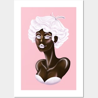 Black Girl Sugar Rose Afro Posters and Art